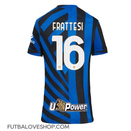 Dres Inter Milan Davide Frattesi #16 Domáci pre Ženy 2024-25 Krátky Rukáv